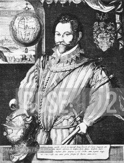 Sir Francis Drake (1540-1596), sea captain, privateer, navigator, slaver, and politician. He was the first Englishman to circumnavigate the globe (for the second time ever), and in 1581 he  was knighted by Queen Elizabeth for his glorious contributions to English exploration / Sir Francis Drake, (1540-1596), corsaro, navigatore e politico inglese. Fu il primo inglese a circumnavigare la Terra e per questo nel 1581 fu nominato cavaliere dalla regina Elisabetta I - Reproduced by MaMoArchives/Rosebud2
