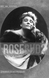 Italian stage actress Eleonora Duse (1858-1924) / Lattrice teatrale Eleonora Duse (1858-1924) - Reproduced by MaMoArchives/Rosebud2