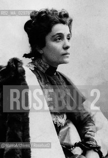 Italian stage actress Eleonora Duse (1858-1924) / Lattrice teatrale Eleonora Duse (1858-1924) - Reproduced by MaMoArchives/Rosebud2