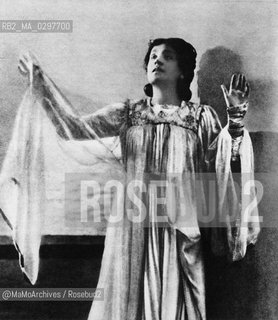 Italian stage actress Eleonora Duse (1858-1924) / Lattrice teatrale Eleonora Duse (1858-1924) - Reproduced by MaMoArchives/Rosebud2