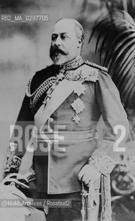 c. 1900: Edward VII King of the United Kingdom and Emperor of India (1841-1910) / 1900 c.: Edoardo VII dInghilerra e imperatore dIndia (1841-1910) - Reproduced by MaMoArchives/Rosebud2