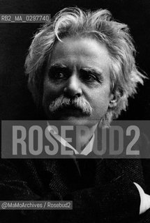 Norwegian music composer Edvard Grieg (1843-1907) / Il compositore norvegese Edvard Grieg (1843-1907) - Reproduced by MaMoArchives/Rosebud2