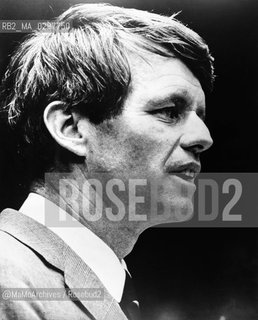 American politician Robert Kennedy (1925-1968), brother of killed president John Fitzgerlald Kennedy . He was the leading candidate for the Democratic presidential nomination in the 1968 election. After winning the California primary, also he was killed in Los Angeles by Palestinian Sirhan Sirhan / Il politico americano Robert Kennedy fratello del presidente ucciso John Fitzgerald Kennedy. Candidato democratico alle elezioni presidenziali del 1968, dopo aver vinto le primarie in California, fu ucciso anche lui a Los Angeles dal palestinese Sirhan Sirhan - Reproduced by MaMoArchives/Rosebud2
