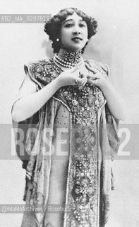 French Spanish-born dancer Carolina Otero, known as La Belle Otero (1868-1965) / La danzatrice francese Carolina Otero, celebre come La Bella Otero - Reproduced by MaMoArchives/Rosebud2