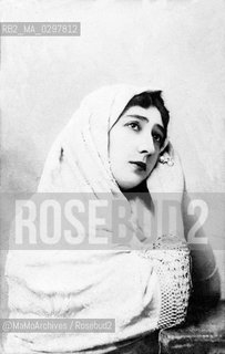 French Spanish-born dancer Carolina Otero, known as La Belle Otero (1868-1965) / La danzatrice francese Carolina Otero, celebre come La Bella Otero - Reproduced by MaMoArchives/Rosebud2