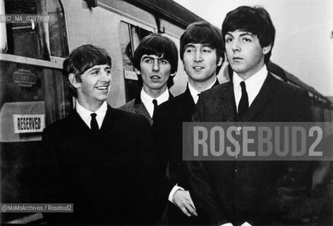 The Beatles pop band in the movie A Hard Days Night, directed by Richard Lester in 1964 / I Beatles nel film Tutti per uno (A Hard Days Night), diretto da Richard Lester nel 1964 - Reproduced by MaMoArchives/Rosebud2