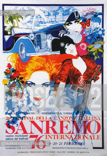 Poster del Festival di Sanremo 1976 - Reproduced by MaMoArchives/Rosebud2