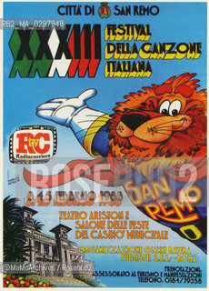 Poster del Festival di Sanremo 1983 - Reproduced by MaMoArchives/Rosebud2