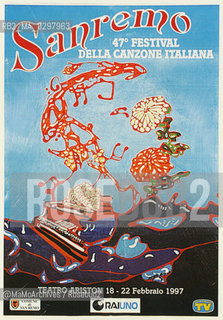 Poster del Festival di Sanremo 1997 - Reproduced by MaMoArchives/Rosebud2