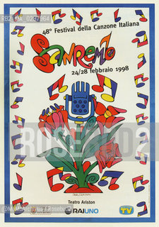 Poster del Festival di Sanremo 1998 - Reproduced by MaMoArchives/Rosebud2