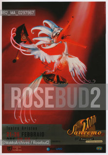 Poster del Festival di Sanremo 2000 - Reproduced by MaMoArchives/Rosebud2
