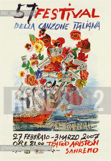 Poster del Festival di Sanremo 2007 - Reproduced by MaMoArchives/Rosebud2