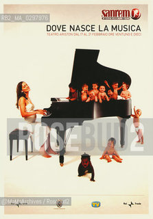 Poster del Festival di Sanremo 2009 - Reproduced by MaMoArchives/Rosebud2