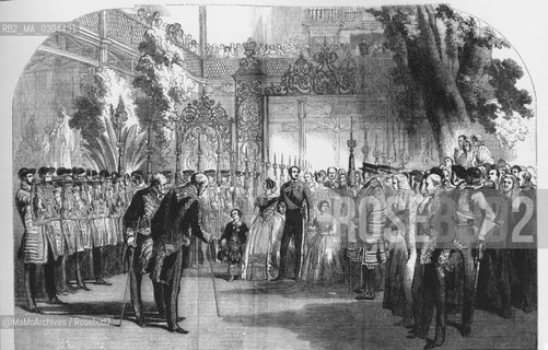 London Expo 1851: Opening ceremony on May 1, 1851. Entry of Queen Victoria, Prince Albert and the royal family / Esposizione Universale di Londra 1851: Giorno dell inaugurazione, 1° maggio 1851..Ingrasso della regina Vittoria, del principe Alberto e della famiglia reale - Reproduced by MaMoArchives/Rosebud2