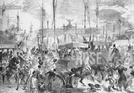 Paris Expo 1867: The square in front of the Jena Door / Esposizione Universale di Parigi 1867: Il piazzale davanti alla Porta di Jena - Reproduced by MaMoArchives/Rosebud2