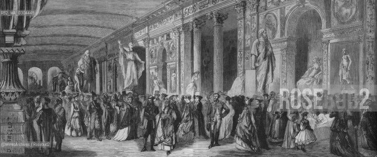 Paris Expo 1867: Opening of the Italian gallery / Esposizione Universale di Parigi 1867: Inaugurazione della galleria italiana - Reproduced by MaMoarchives/Rosebud2