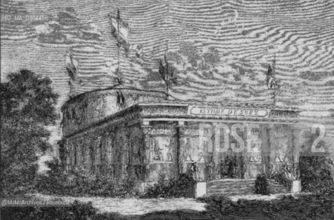 Paris Expo 1867: The Suez Canal pavilion / Esposizione Universale di Parigi 1867: Il padiglione del Canale di Suez - Reproduced by MaMoArchives/Rosebud2