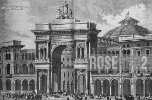 Vienna Expo 1873: Model on a 1:20 scale of the Vittorio Emanuele II Gallery in Milan / Esposizione Universale di Vienna 1873: Modello 1:20 della Galleria Vittorio Emanuele II di Milano  - Reproduced by MaMoArchives/Rosebud2