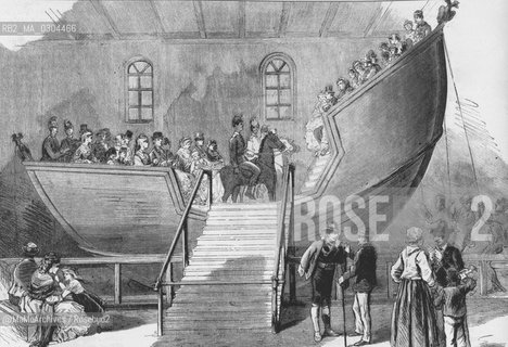 Vienna Expo 1873: Popular games at Prater, seesaw / Esposizione Universale di Vienna 1873: Giochi popolari al Prater, laltalena - Reproduced by MaMoArchives/Rosebud2