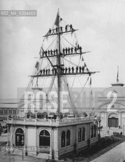 Vienna Expo 1873: The Lloyd pavilion / Esposizione Universale di Vienna 1873: Il padiglione dei Lloyd - Reproduced by MaMoArchives/Rosebud2