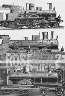 Expo Paris 1889: Locomotives in the gallery of machines / Esposizione universale di Parigi 1889: Locomotive nella galleria delle macchine - Reproduced by MaMoArchives/Rosebud2