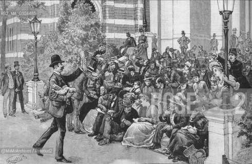 Expo Paris 1889:  The exposition on Sunday at six o clock / Esposizione universale di Parigi 1889: Lesposizione di domenica alle sei di sera - Reproduced by MaMoArchives/Rosebud2