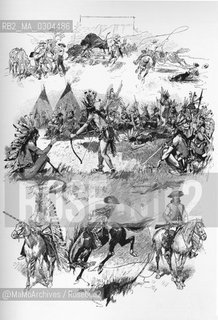 Expo Paris 1889: The company of colonel Cody (Buffalo Bill) / Esposizione universale di Parigi 1889: La compagnia del colonnello Cody (Buffalo Bill)  - Reproduced by Marcello Mencarini/Rosebud2
