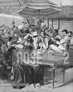 Expo Paris 1889: Music at exposition: the Rumanian orchestra / Esposizione universale di Parigi 1889: Musica allesposizione: lorchestra romena - Reproduced by Marcello Mencarini @MaMoArchives/Rosebud2