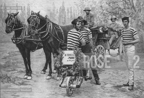Expo Paris 1889: From Vienna to Paris in fiacre and barrow / Esposizione universale di Parigi 1889: Da Vienna a Parigi in fiacre e carriola - Reproduced by Marcello Mencarini @MaMoArchives/Rosebud2