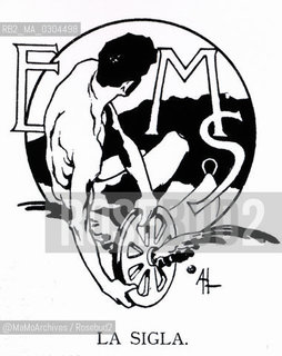 Milan Expo 1906: Logo of the exposition by Adolf Hohenstein / Esposizione universale di Milano 1906: Logo dellesposizione di Adolf Hohenstein - Reproduced by MaMoArchives/Rosebud2