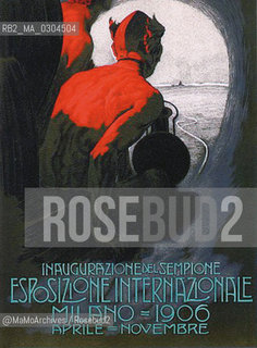 Milan Expo 1906: The official poster by Leopoldo Metlicovitz / Esposizione universale di Milano 1906: Il manifesto ufficiale disegnato da Leopoldo Metlicovitz - Reproduced by MaMoArchives/Rosebud2