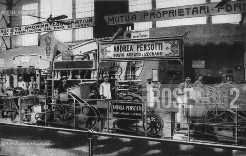 Milan Expo 1906: Bread-making machines / Esposizione universale di Milano 1906: Macchine per la panificazione - Reproduced by MaMoArchives/Rosebud2