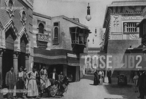 Milan Expo 1906: A street of Cairo rebuilding in Milan / Esposizione universale di Milano 1906: Una via del Cairo a Milano - Reproduced by MaMoArchives/Rosebud2
