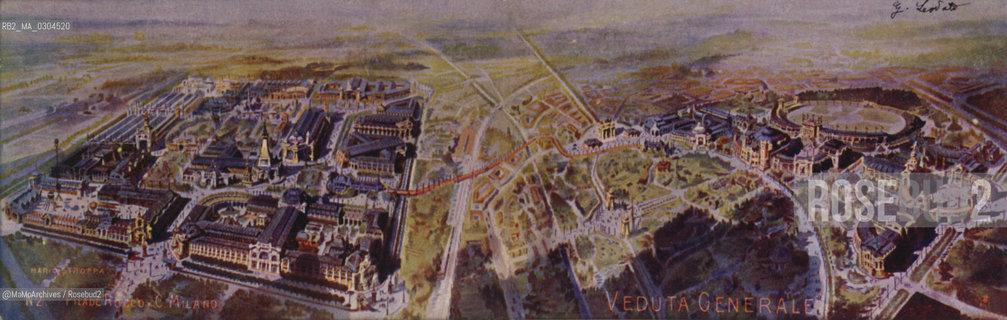 Milan Expo 1906: General view / Esposizione universale di Milano 1906: Veduta generale - Reproduced by MaMoArchives/Rosebud2