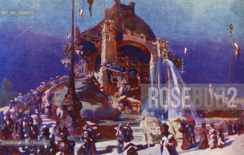 Milan Expo 1906: Station at piazza darmi / Esposizione universale di Milano 1906: La stazione in piazza darmi - Reproduced by MaMoArchives/Rosebud2