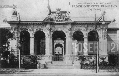 Milan Expo 1906: Milan town pavilion / Esposizione universale di Milano 1906: Padiglione della città di Milano - Reproduced by MaMoArchives/Rosebud2