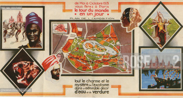 Paris Expo 1931: Some pages of the official schedule / Esposizione universale di Parigi 1931: Pagine del programma ufficiale  - Reproduced by MaMoArchives/Rosebud2