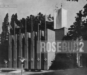 Paris Expo 1931: Rhodes pavilion by Lombardi architect / Esposizione universale di Parigi 1931: Padiglione di Rodi, dell architetto Lombardi - Reproduced by MaMoArchives/Rosebud2