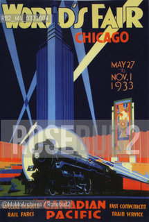 Chicago Expo 1933-1934: Canadian Pacific advertising / Esposizione universale di Chicago 1933-1934: Pubblicità della Canadian Pacific - Reproduced by MaMoArchives/Rosebud2