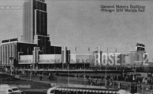 Chicago Expo 1933-1934: General Motors building / Esposizione universale di Chicago 1933-1934: Il padiglione della General Motors - Reproduced by MaMoArchives/Rosebud2