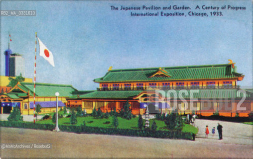 Chicago Expo 1933-1934: The Japanese pavilion and garden / SEsposizione universale di Chicago 1933-1934: Padiglione e giardino del Giappone - Reproduced by MaMoArchives/Rosebud2