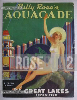 Expo History, San Diego 1935-1936. Aquacade by Billy Rose, brochure for the Great Lakes Exposition / Storia dellExpo, San Diego 1935-1936. Aquacade di Billy Rose, brochure per la Great Lakes Exposition - Reproduced by MaMoArchives/Rosebud2