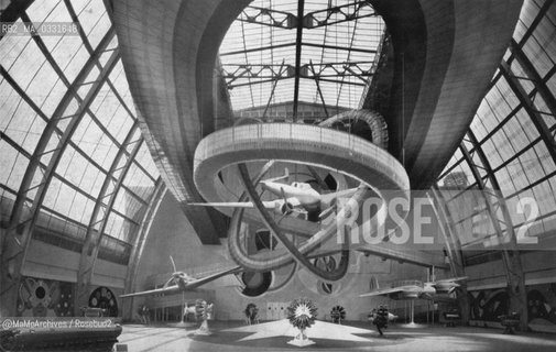 Expo History, Paris 1937. The Palace of Air, interior / Storia dellExpo, Parigi 1937. Il Palazzo dellaria, interno - Reproduced by MaMoArchives/Rosebud2