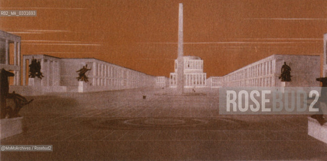 Expo History, Rome 1942. Study by Marcello Piacentini / Storia dellExpo, Roma 1942. Studio di Marcello Piacentini - Reproduced by MaMoArchives/Rosebud2