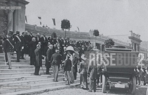 Rome, 1911. The Sovereigns of Italy at the International Exhibition of Art / Roma, 1911. I Sovrani dItalia allEsposizione Internazionale dArte - Reproduced by MaMoArchives/Rosebud2