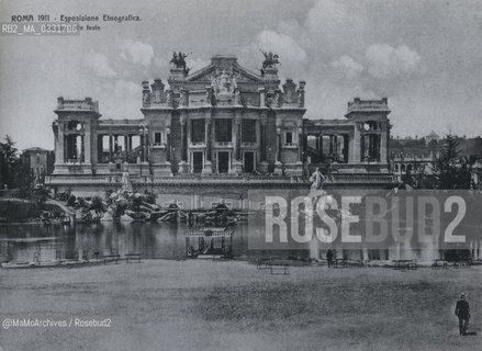 Rome, 1911. Ethnographic Exposition. The Pavilion of the Feasts / Roma, 1911. Esposizione etnografica. Il padiglione delle feste - Reproduced by MaMoArchives/Rosebud2