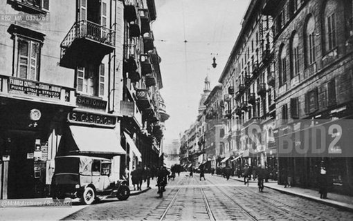 Milan, Via Torino in the early twentieth century / Milano, via Torino agli inizi del Novecento - Reproduced by MaMoArchives/Rosebud2