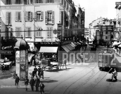 Milano, via Ponte Vetero, c. 1910 - Reproduced by MaMoArchives/Rosebud2