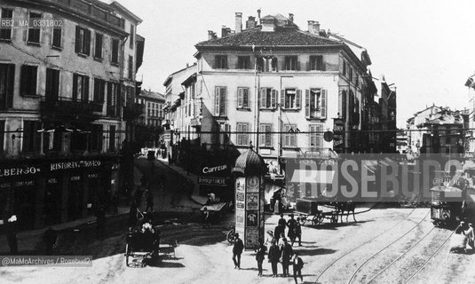 Milano, 1910. Via Ponte Vetero - Reproduced by MaMoArchives/Rosebud2