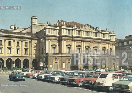 Milano, piazza della Scala, 1970 circa - Reproduced by MaMoArchives/Rosebud2